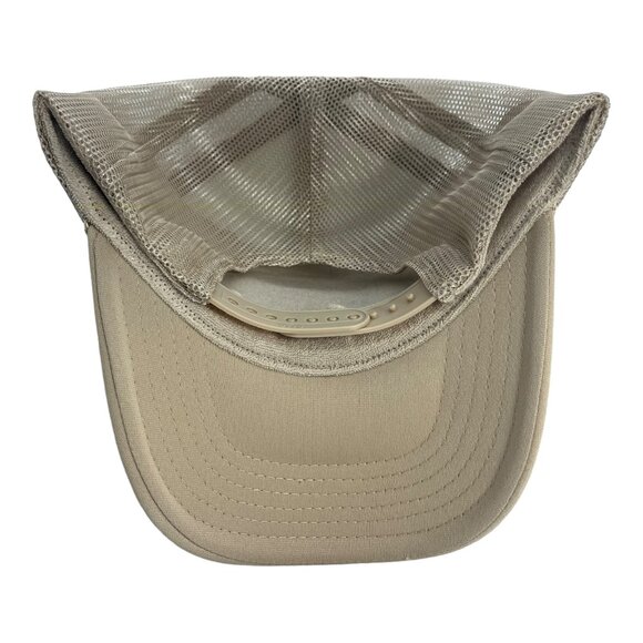 NEW VINTAGE STYLE CHEVROLET TRUCKS LOGO TAN CREAM TRUCKER HAT ADULT TRENDY - Picture 3 of 3